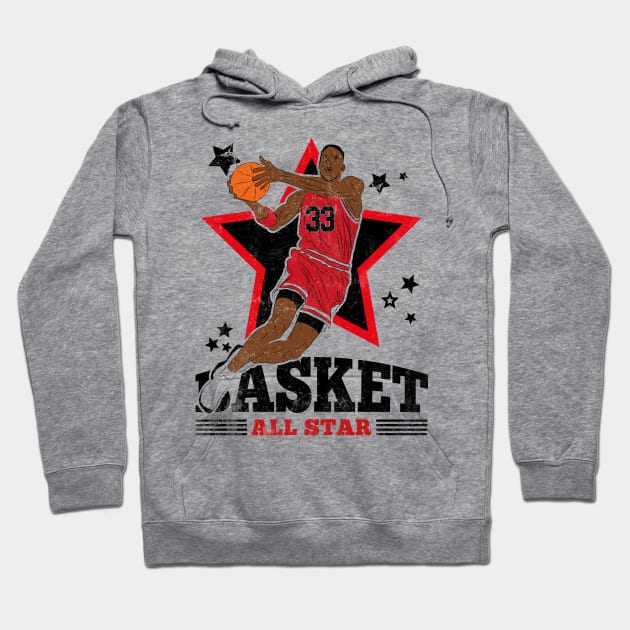 Pippen Basketball Mr Pip Chicago 33 All Star Hoodie by TEEWEB